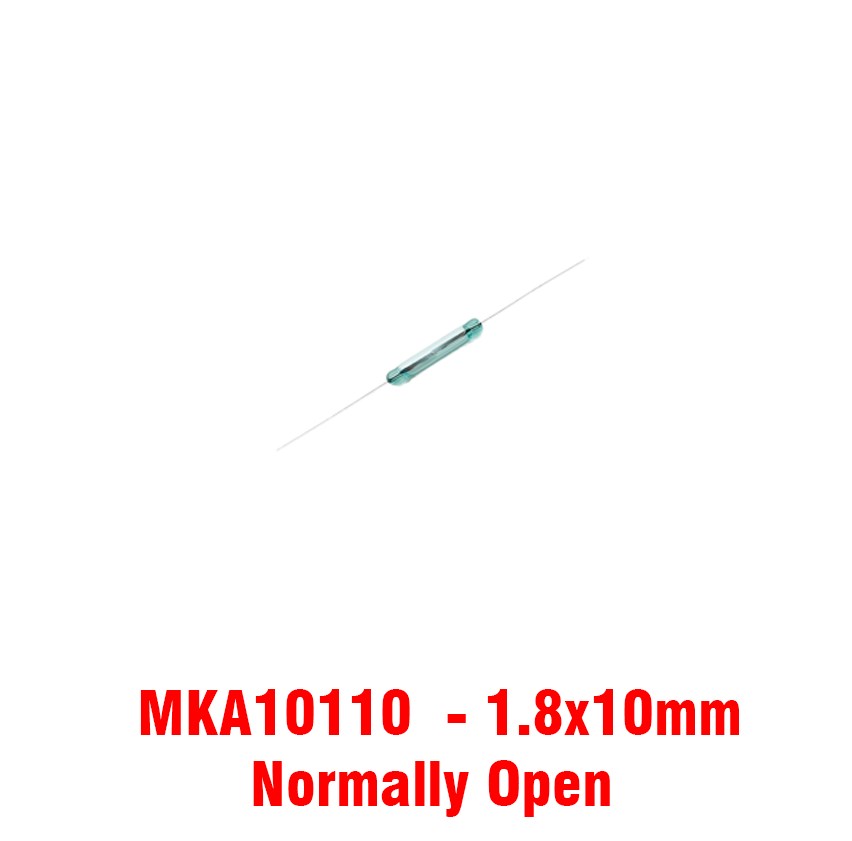 Reed Switch Glass MKA10110 (1.8x10mm) N.O (Magnetic Switch) 1Pcs