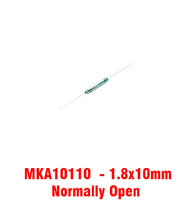 Reed Switch Glass MKA10110 (1.8x10mm) N.O (Magnetic Switch) 1Pcs
