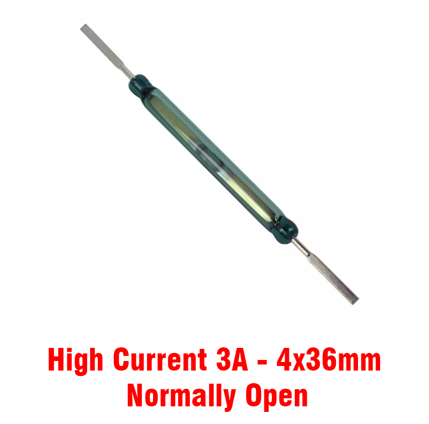 Reed Switch Glass High Current (4x36mm) N.O (Magnetic Switch) 1Pcs