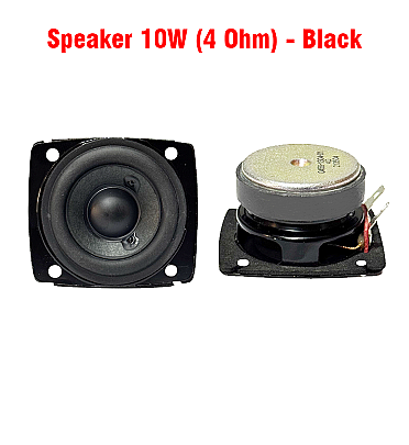 Speaker 10W - 4 Ohm - 51x45x28mm - 1Pcs - Black