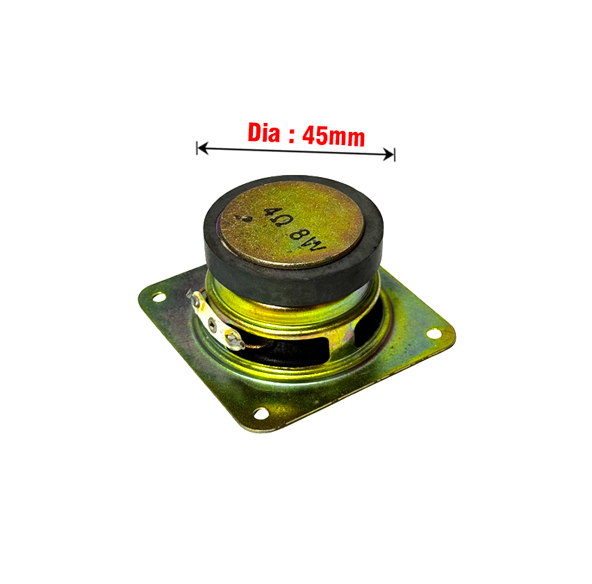 Speaker 8W - 4 Ohm - 64x64x32mm -1Pcs