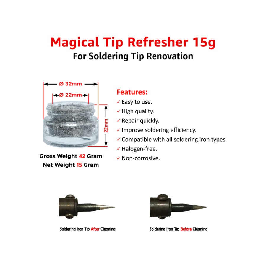 Solder Iron Tip Refresher Magical 15g for Soldering Tip Renovation