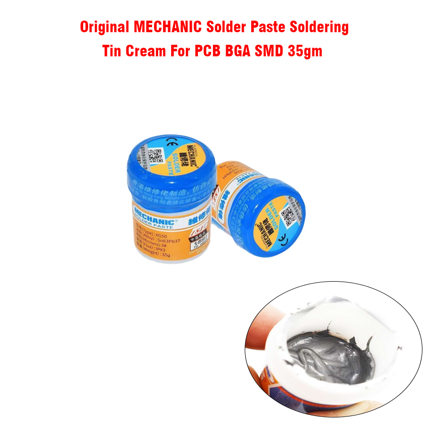 Original MECHANIC Solder Paste Soldering Tin Cream For PCB BGA SMD 35gm (XG-50)