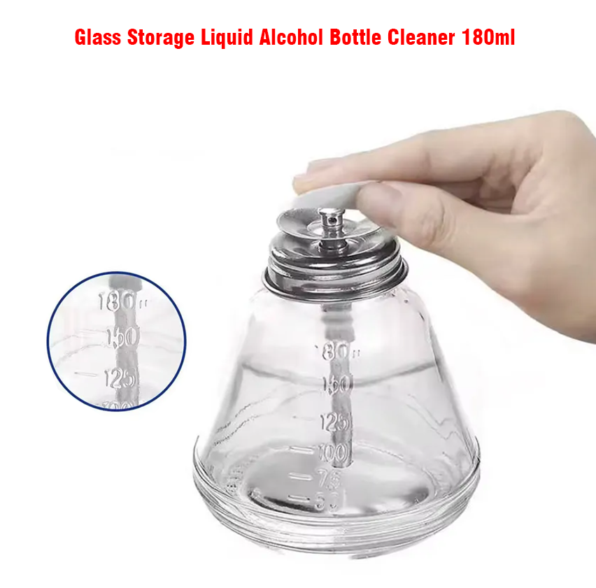 Glass Storage Liquid Alcohol Bottle Cleaner mobile repair tools 180ML (TE-18)