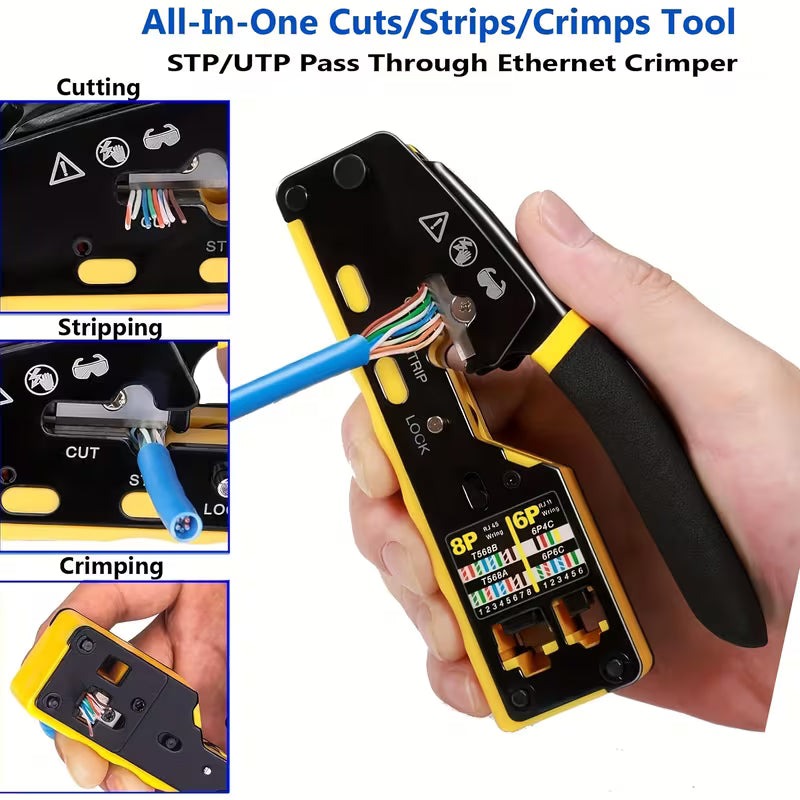 RJ45 / RJ11 Modular Plug Crimping Tool For Opening RJ45 (HT-7088)
