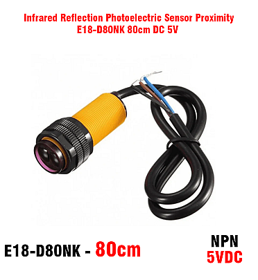 E18-D80NK (3 : 80cm) Infrared Reflection Photoelectric Proximity Sensor - DC 5V