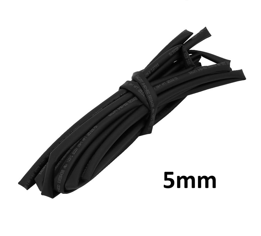 Black Heat Shrink (5mm) 1meter