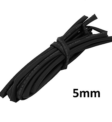 Black Heat Shrink (5mm) 1meter