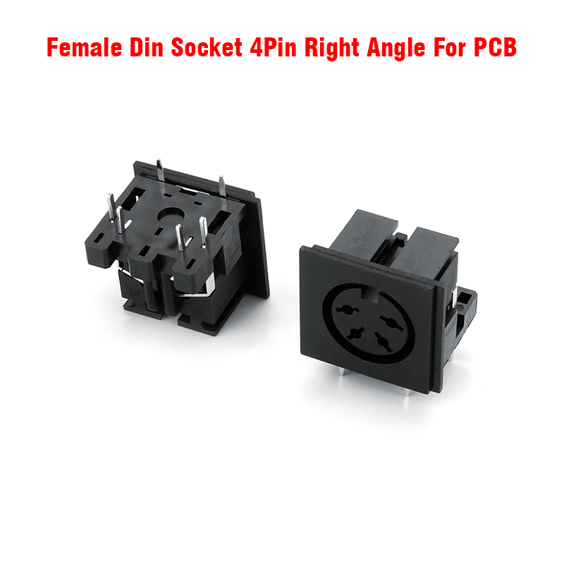 Female Din Socket 4Pin Right Angle For PCB