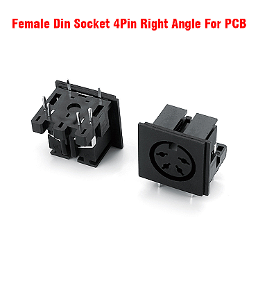 Female Din Socket 4Pin Right Angle For PCB