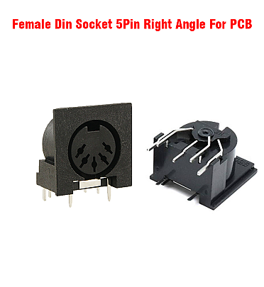 Female Din Socket 5Pin Right Angle For PCB