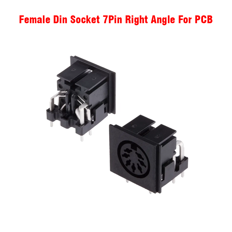 Female Din Socket 7Pin Right Angle For PCB