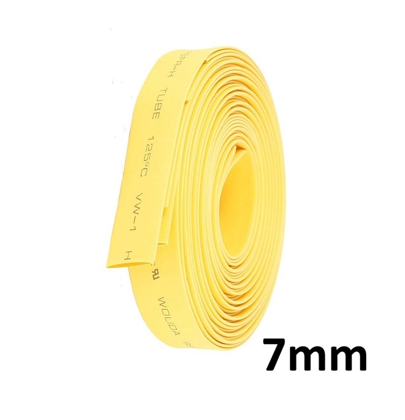 Yellow Heat Shrink (7mm) 1meter
