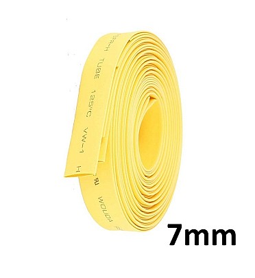 Yellow Heat Shrink (7mm) 1meter