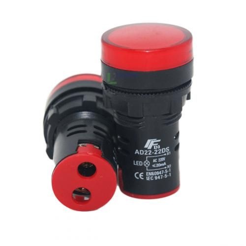 Red AC LED Indicator Lamp 220V (AD22-22DS)