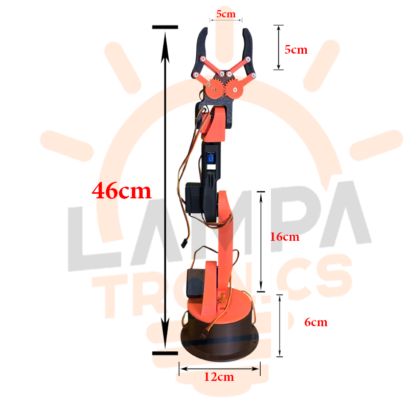 Robotic Arm 5 DOF (Full Kit With Motor)