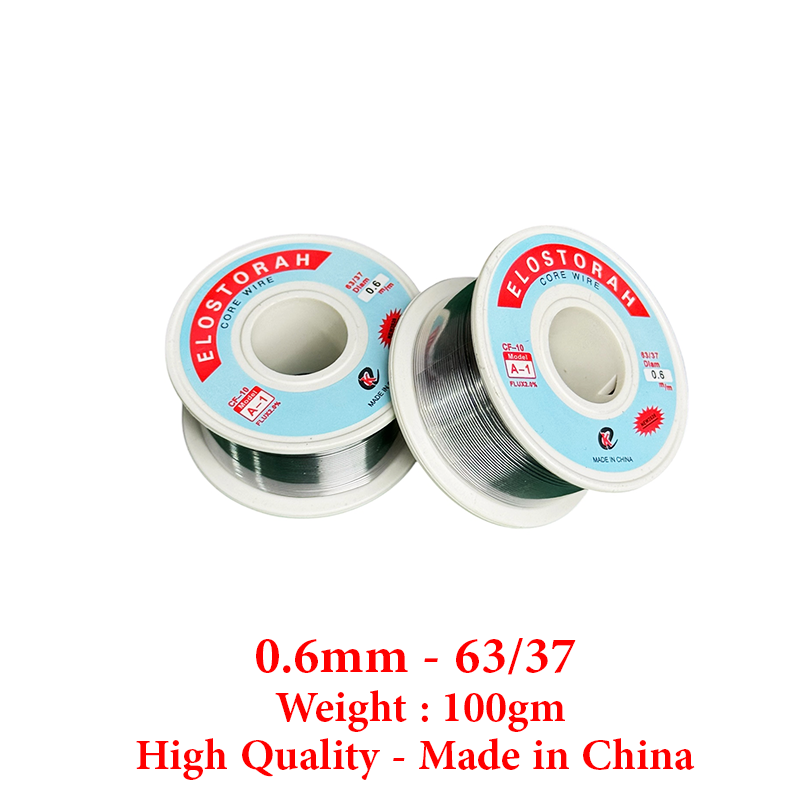 Elostorah Solder Wire 100g High Quality (0.6mm - 63/37) For Soldering Iron