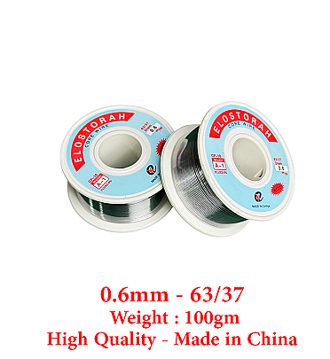 Elostorah Solder Wire 100g High Quality (0.6mm - 63/37) For Soldering Iron