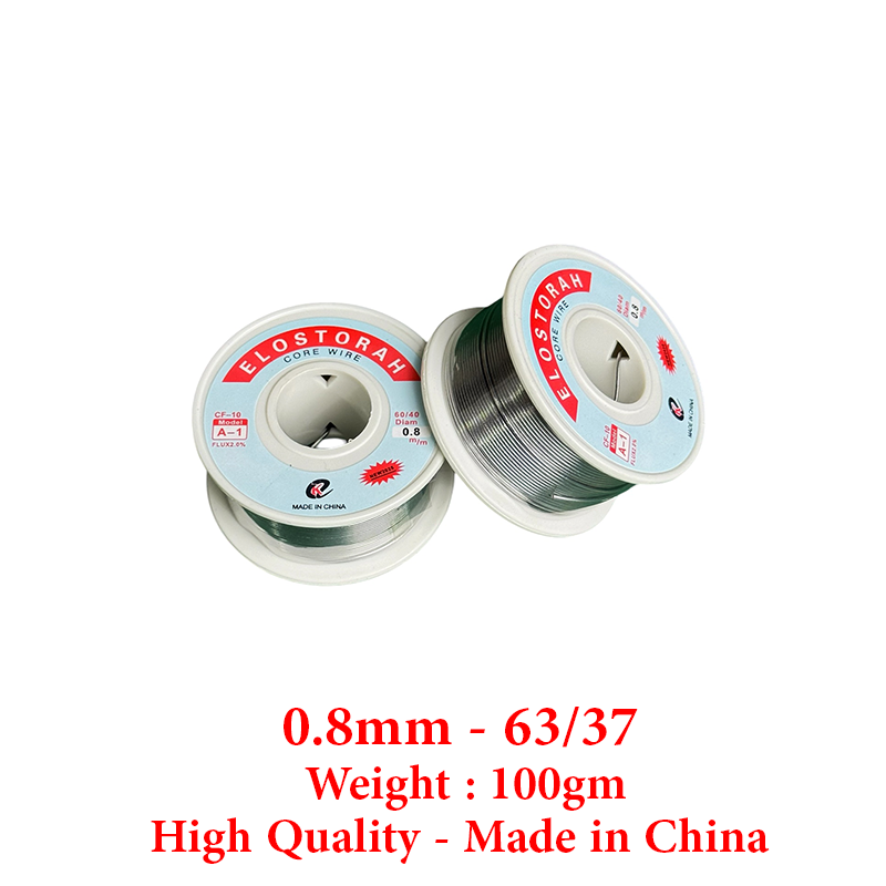 Elostorah Solder Wire 100g High Quality (0.8mm - 63/37) For Soldering Iron