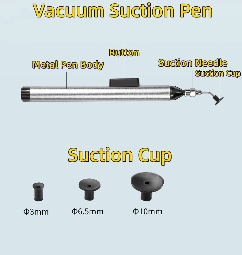 TNI-U SMD Vacuum Sucking Pen with Sucker 3Pcs (TU-939)