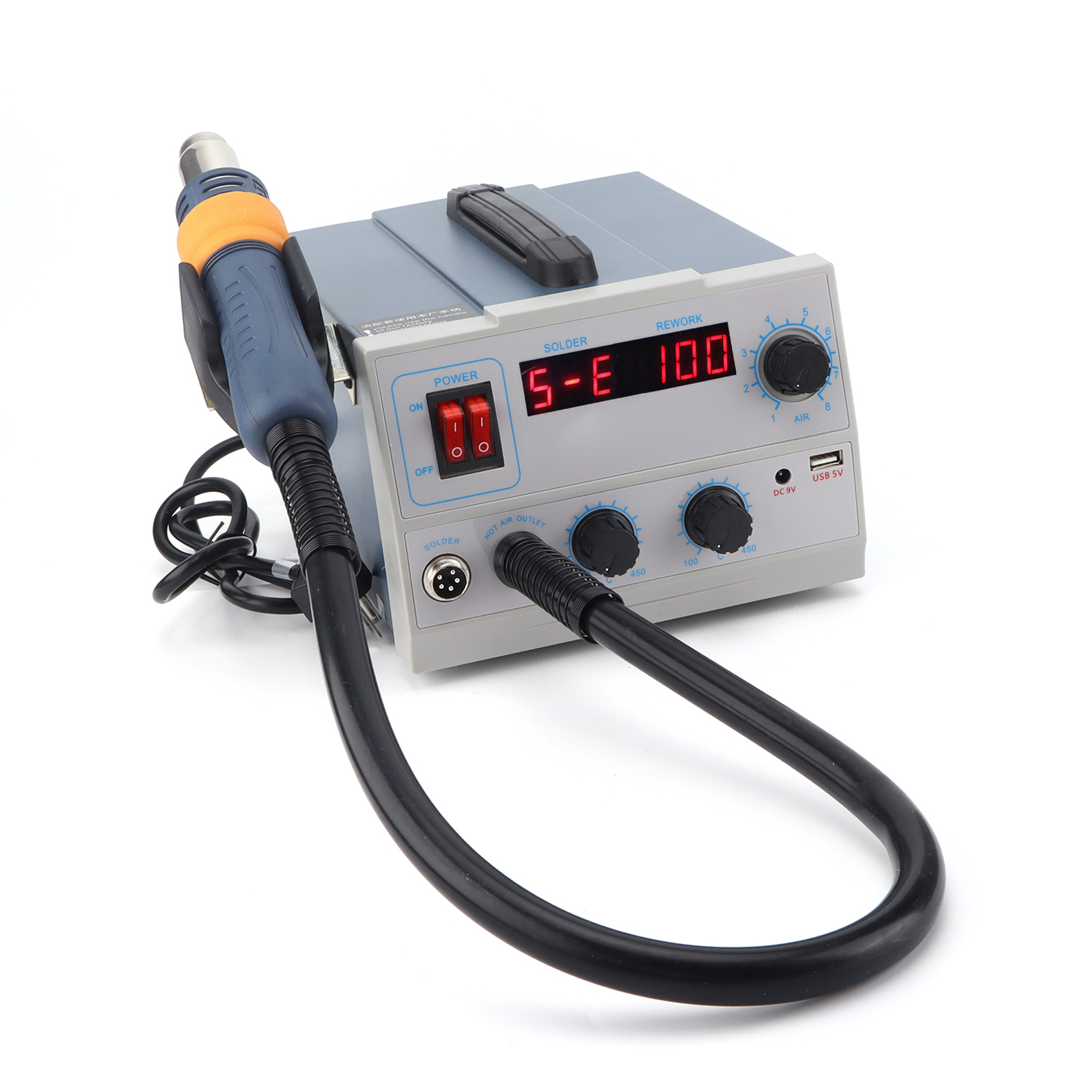 SMD Soldering Station Hot Air & Soldering Iron MR 852D+