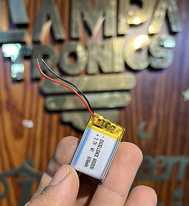 Battery Polymer (3.7V – 600mAh) Li-Ion Single Cell (30x20x6mm) 602030