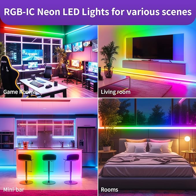 Smart Color Neon Flexible LED Strip Rope Light  (Soft Multi Color) 5VDC