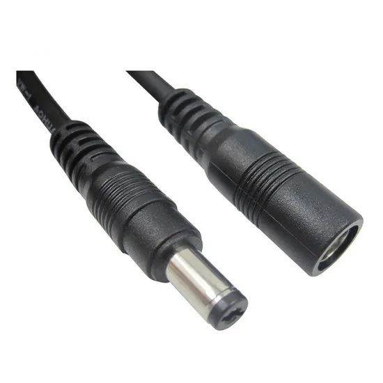 Pair DC Plug Jack Connector - 3A (Male + Female) with Wire 5.5×2.1mm