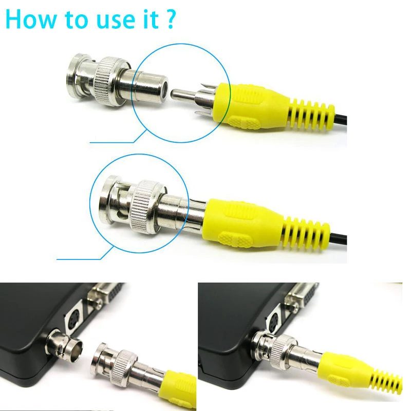 RCA Female Jack To BNC  Connector BNC Plug