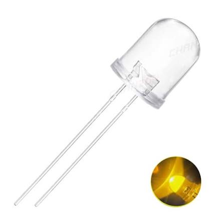 LED Yellow Clear 10mm -2Pin