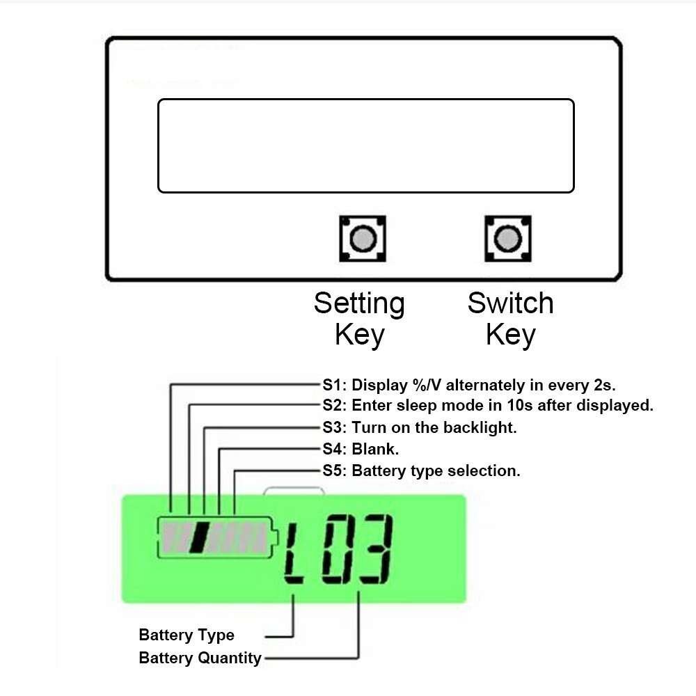 LCD Battery Capacity/Voltage Tester (GY-6)