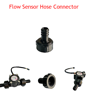 Water Flow Sensor Hose Connector Model YF-S201 (1/2 Inch) 1Pcs