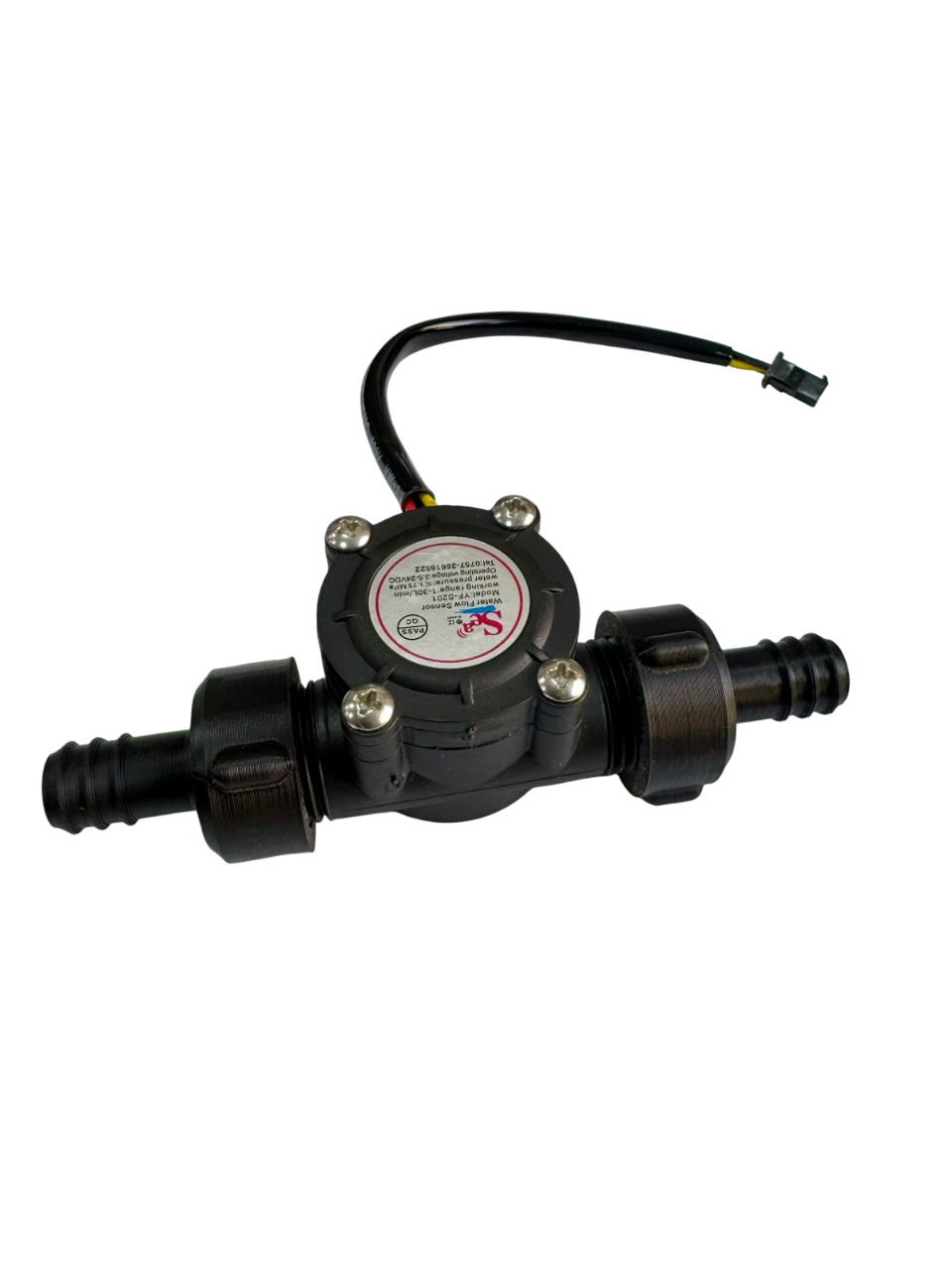 Water Flow Sensor Hose Connector Model YF-S201 (1/2 Inch) 1Pcs