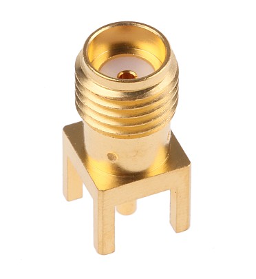 SMA FeMale Connector 1.6mm Jack Through-Hole for PCB Mount RF Connectors
