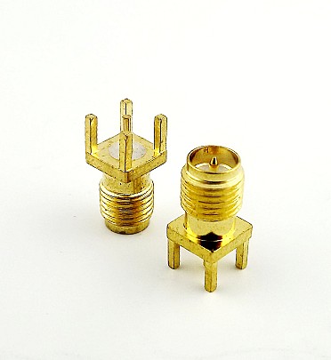 SMA Male Connector 1.6mm Jack Through-Hole for PCB Mount RF Connectors