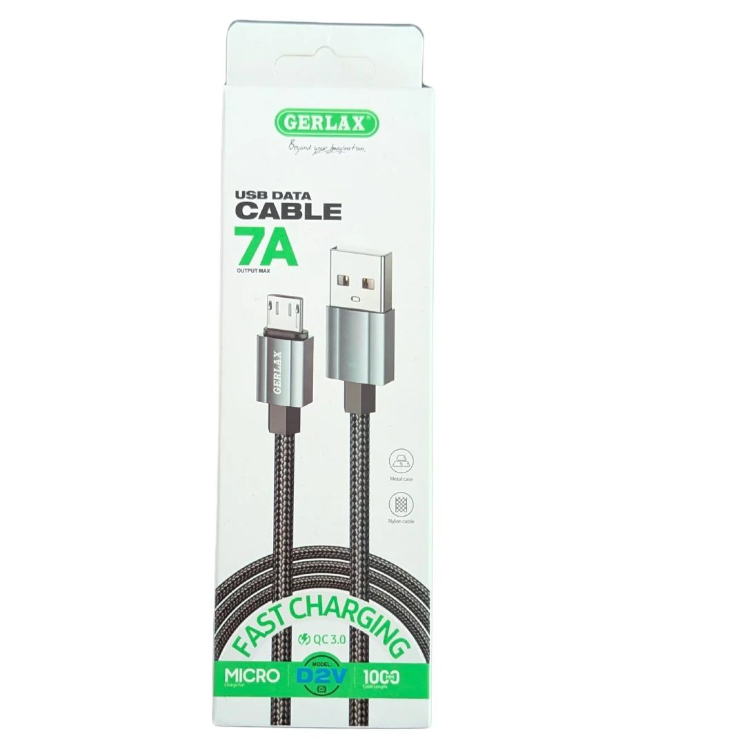 GERLAX Micro USB TO USB Data Cable 1Meter - D2V - 7A