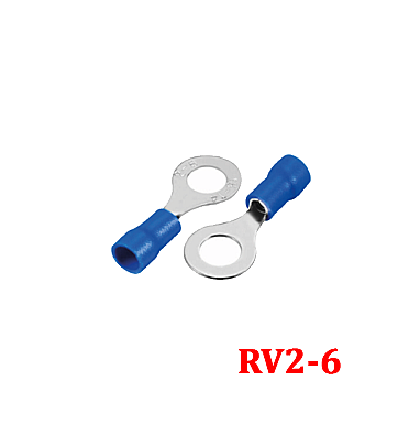 Ring Terminal Insulated (RV2-6) Blue