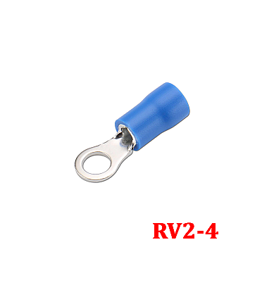 Ring Terminal Insulated (RV2-4) Blue
