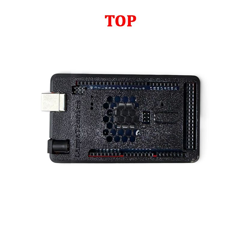 Arduino Mega Plastic Case Snap-Fit (3D PLA+) Black and Orange