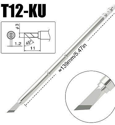 High Quality Soldering Iron Station Tip Straight  T12-KU (M&R)