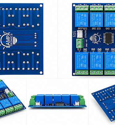 LampaTronics 8-Channel 5V Serial Control Relay Module