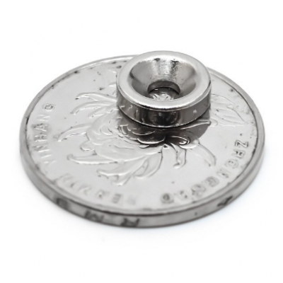 Ring Neodymium Magnet 10 x 3mm Hole: 3mm Countersunk