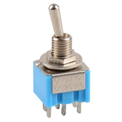 Mini Toggle Switch 6 Pins-DPDT-ON-OFF-ON 6A/125V AC