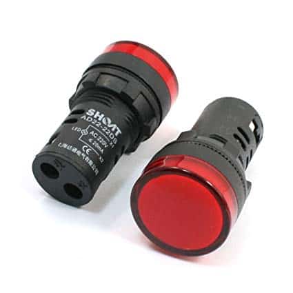 AC Indication Lamp 220V (AD22-22DS) Red - Image 3