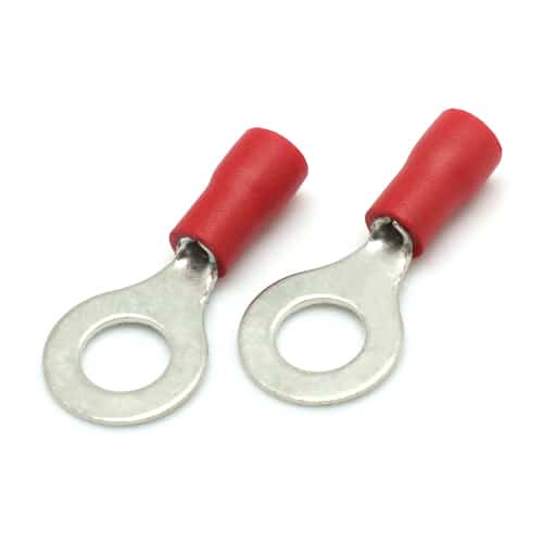 Ring Terminal Insulated, Red(RVS1.25-6)