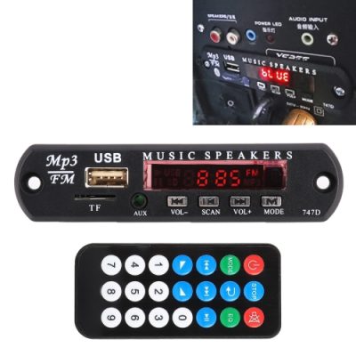 MP3 Player Decoder Board FM Radio TF USB 3.5 mm AUX, without Bluetooth and Recording