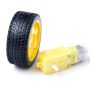 DC Geared Motor With Wheel For Robot