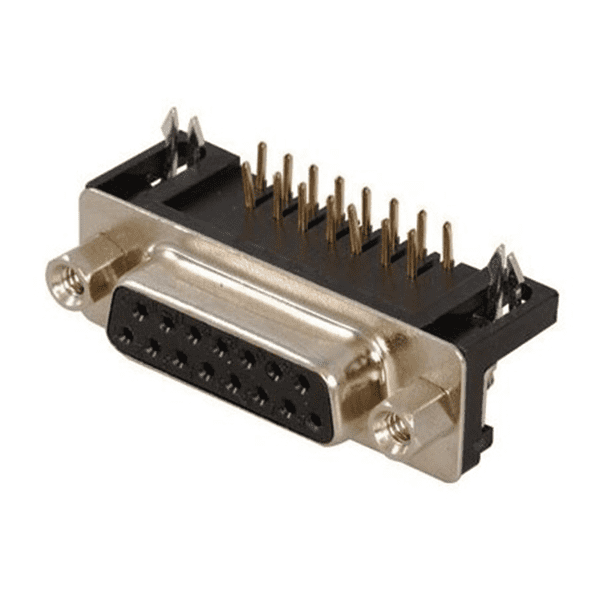 D-Sub 15Pin Connector FeMale (DB15) Solder Type Right Angle