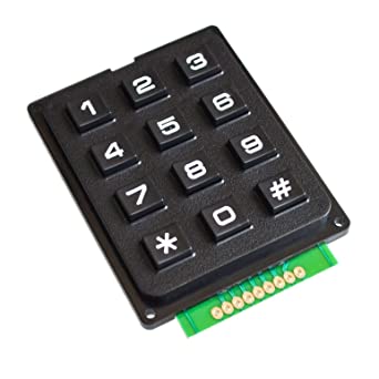 Keypad 4x3 Matrix Array Membrane switch