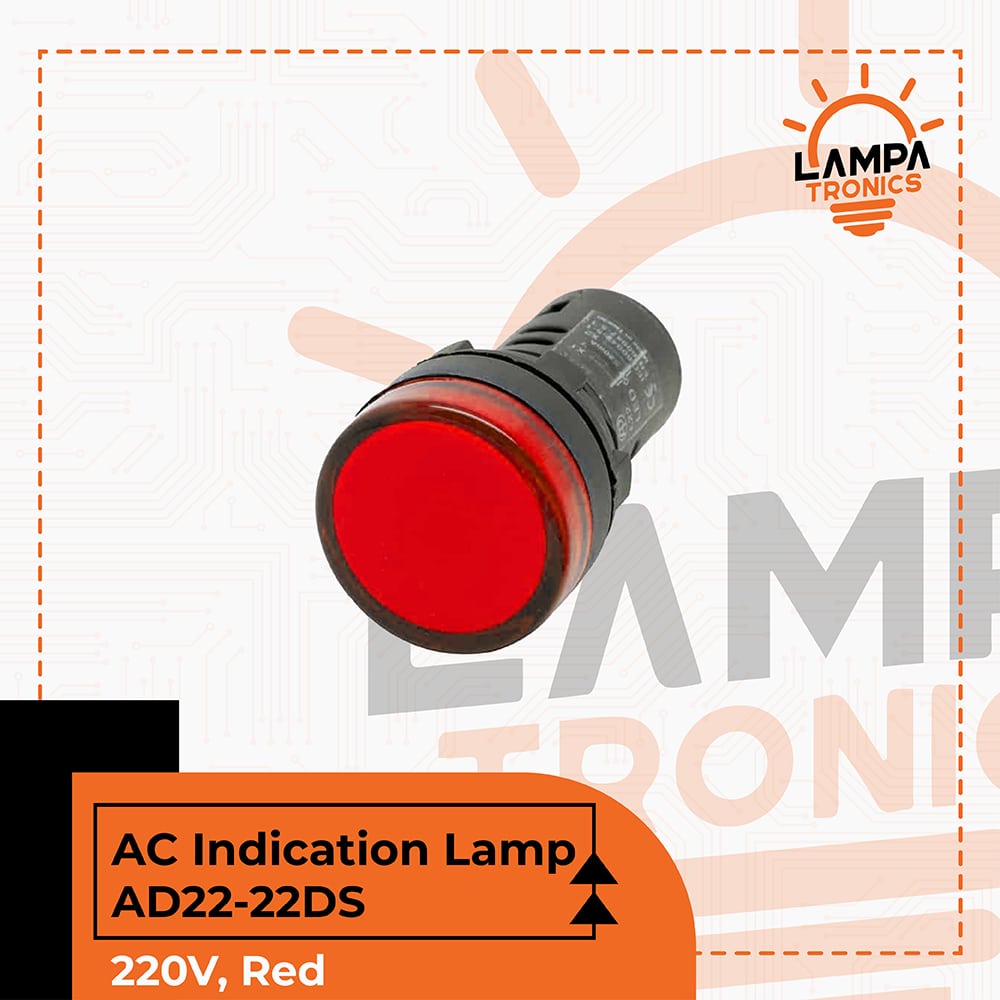 AC Indication Lamp 220V (AD22-22DS) Red